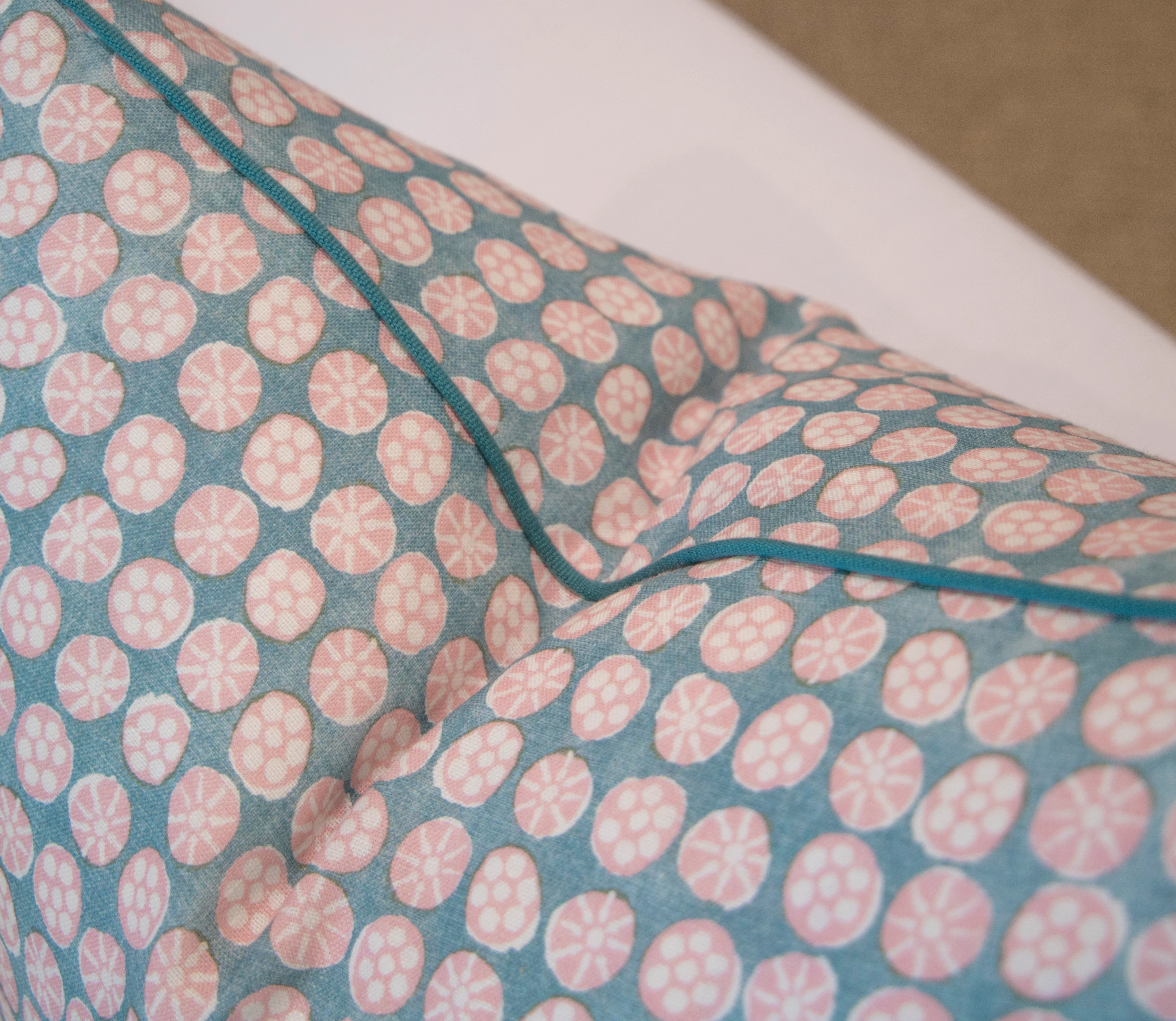 Boheme Pink and Celadon Pillow - Image 3