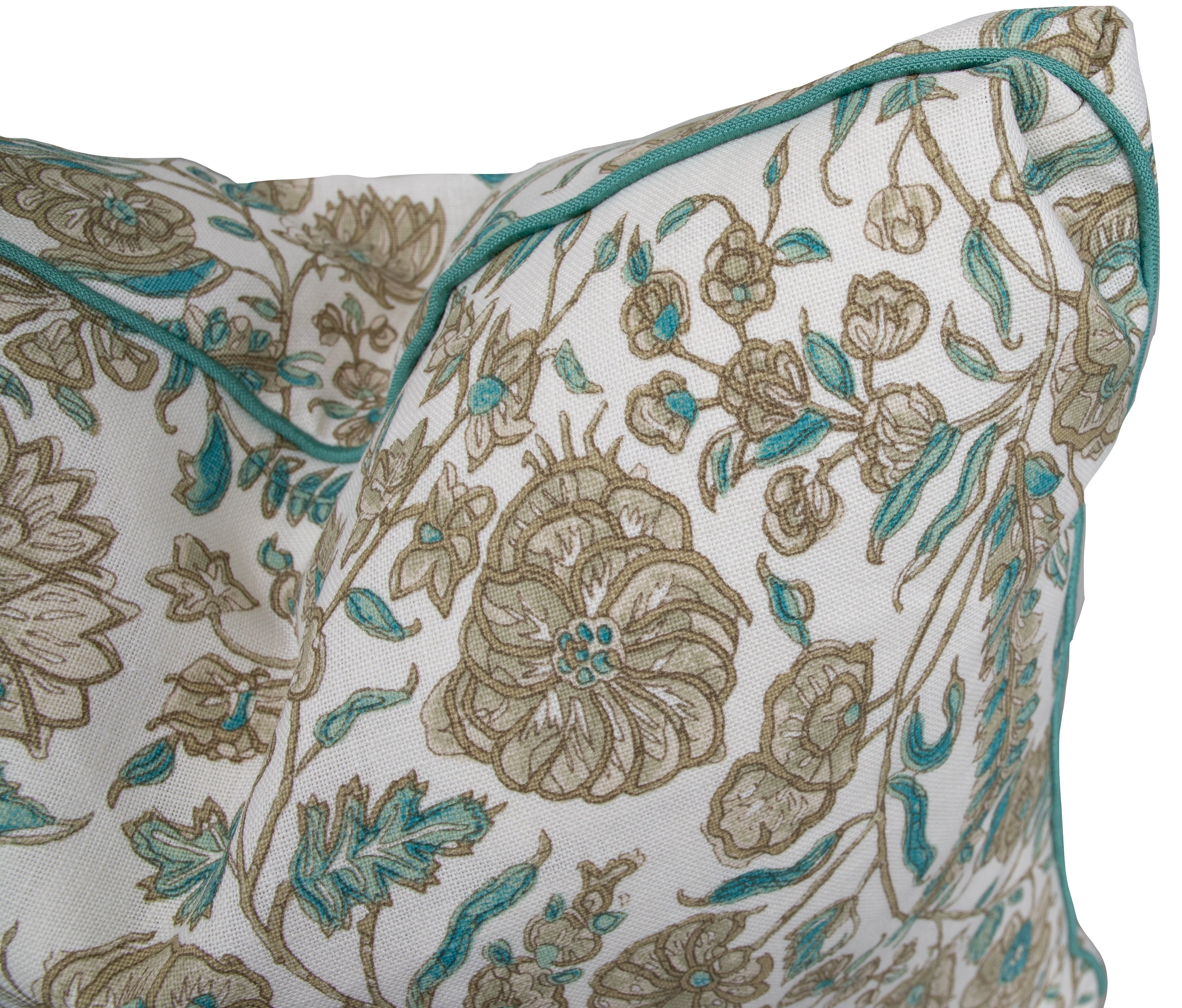 Cormnandal Teal Pillow - Image 2