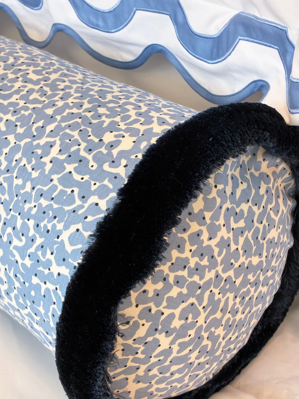 Korallo Periwinkle Bolster Pillow - Image 2