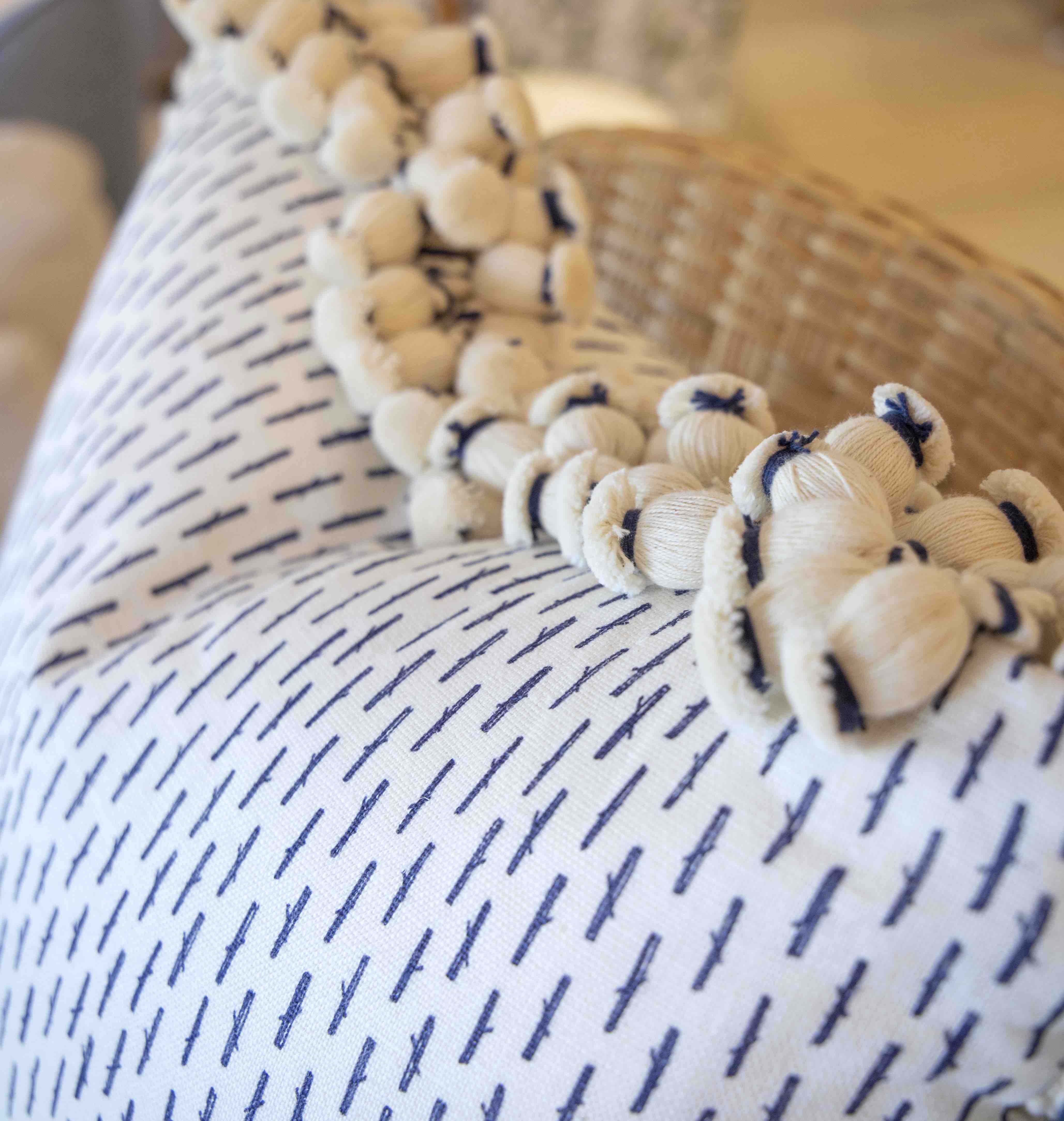 Little Bamboo Navy Pillow - Image 2