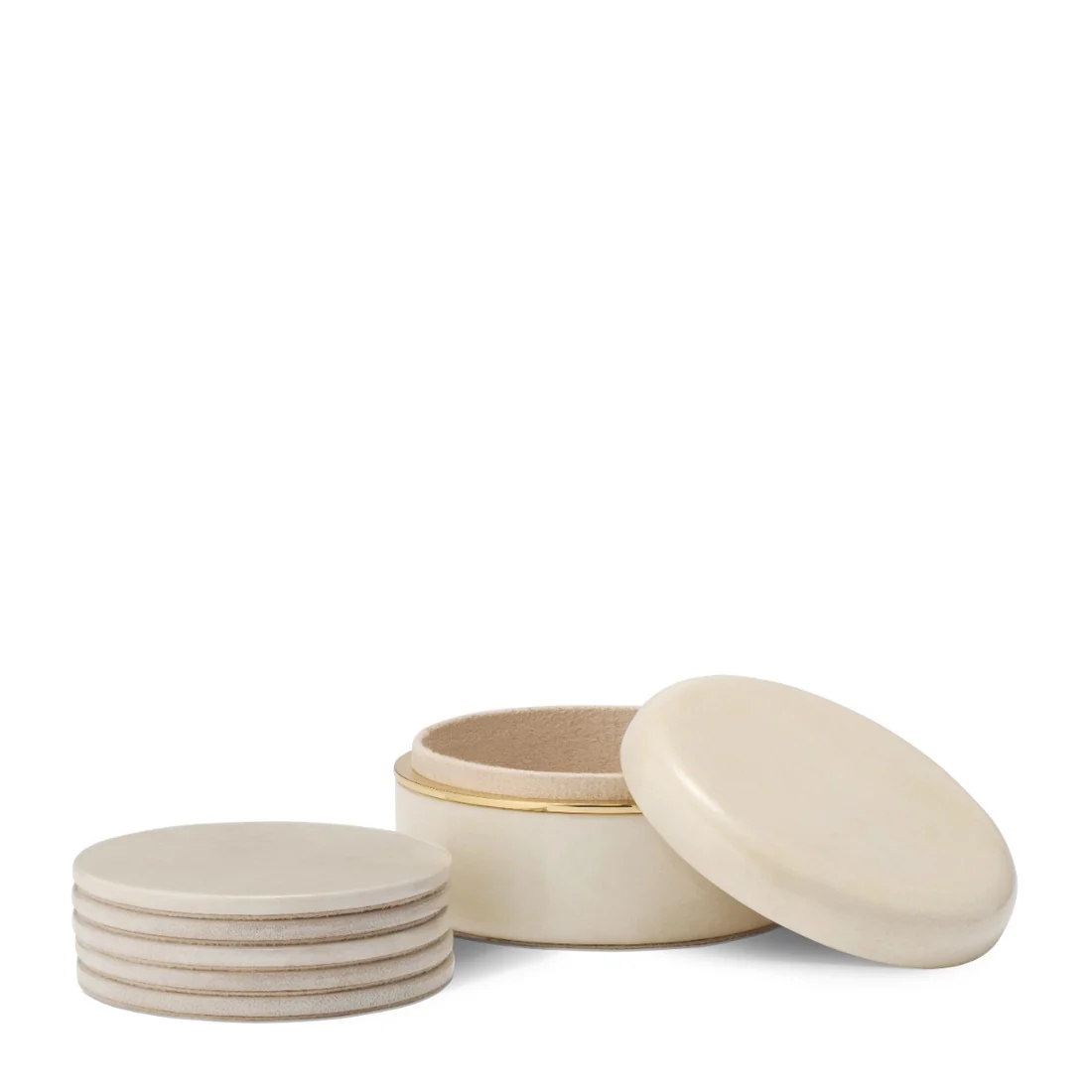 Livio Parchment Coaster Set