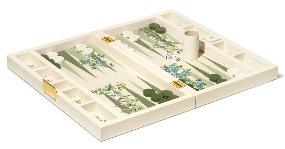 AERIN x Gracie Heathcote Lacquer Backgammon Set - Image 2