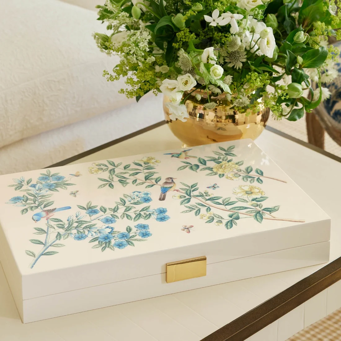 AERIN x Gracie Heathcote Lacquer Backgammon Set - Image 4