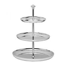 Albi Silver Plated Three-Tier Dessert Stand - Image 2