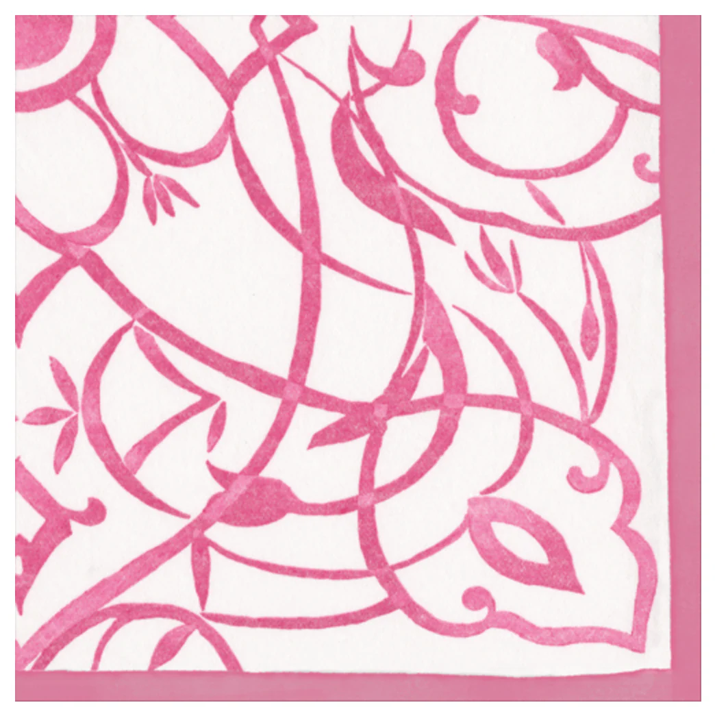 Algarve Fuchsia Paper Linen Napkin Collection - Image 2