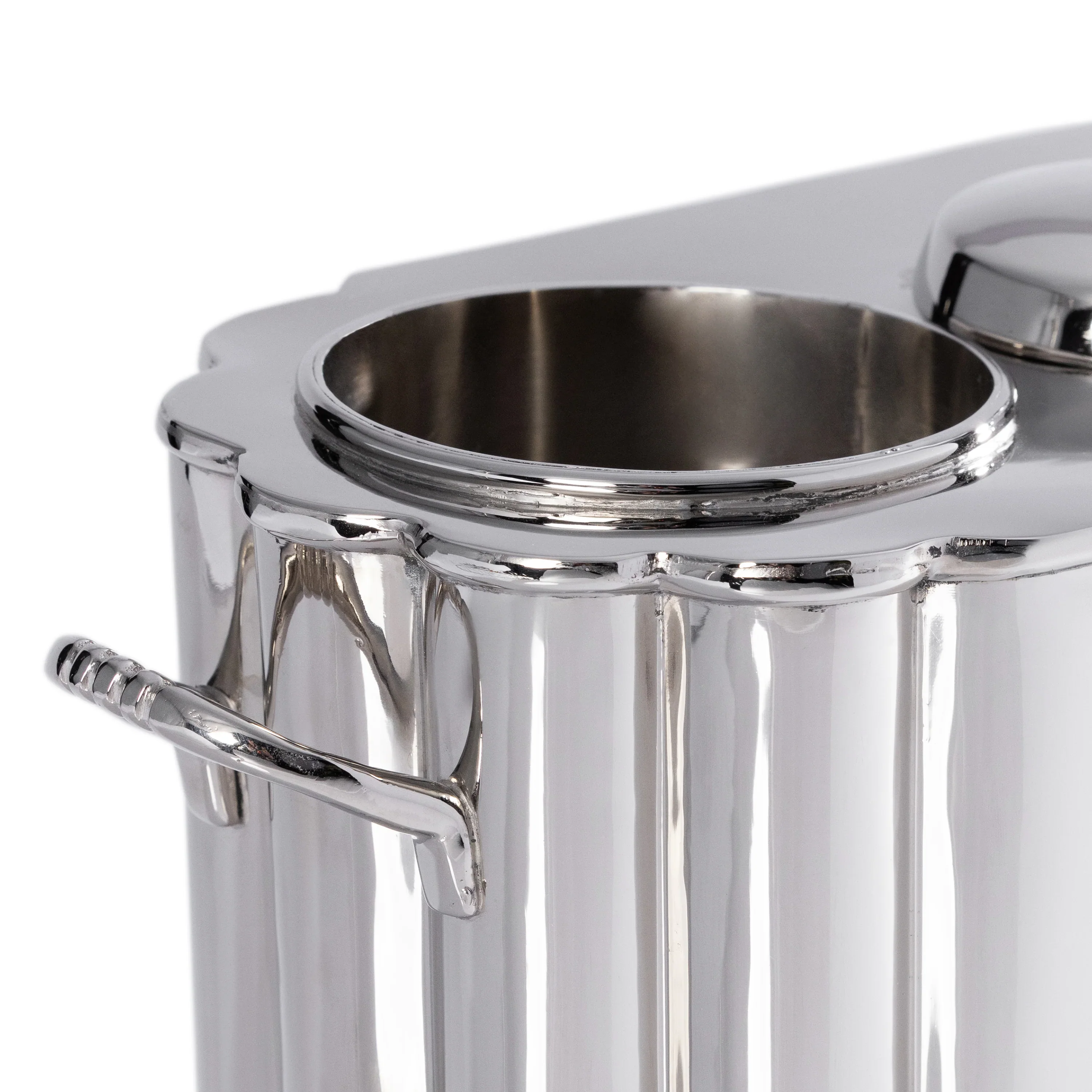 Alsace Brass Two Bottle Wine Cooler in Polished Nickel - Image 2