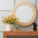 Amani Round Abaca Rope Mirror - Image 3