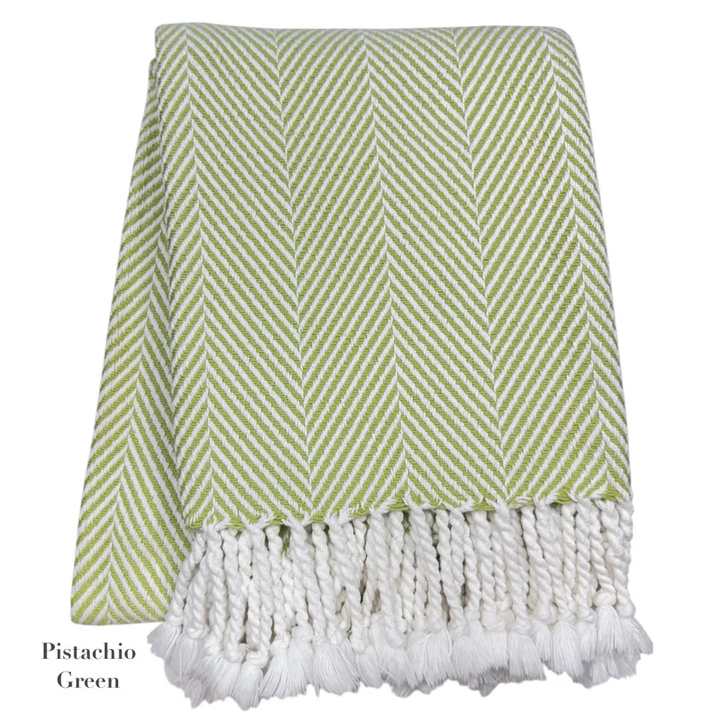Nantucket Herringbone Throw Collection - Image 3
