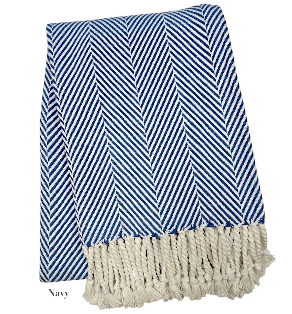 Nantucket Herringbone Throw Collection - Image 4