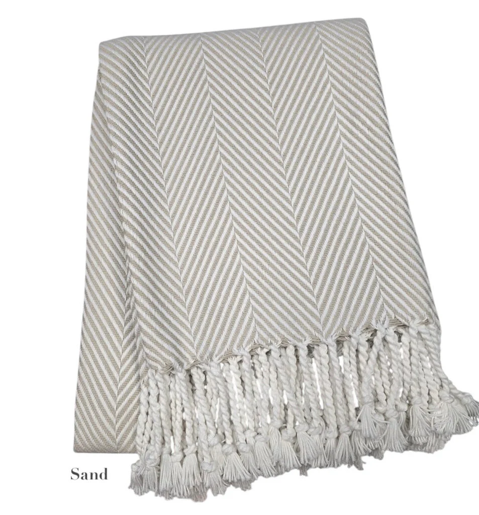 Nantucket Herringbone Throw Collection - Image 6