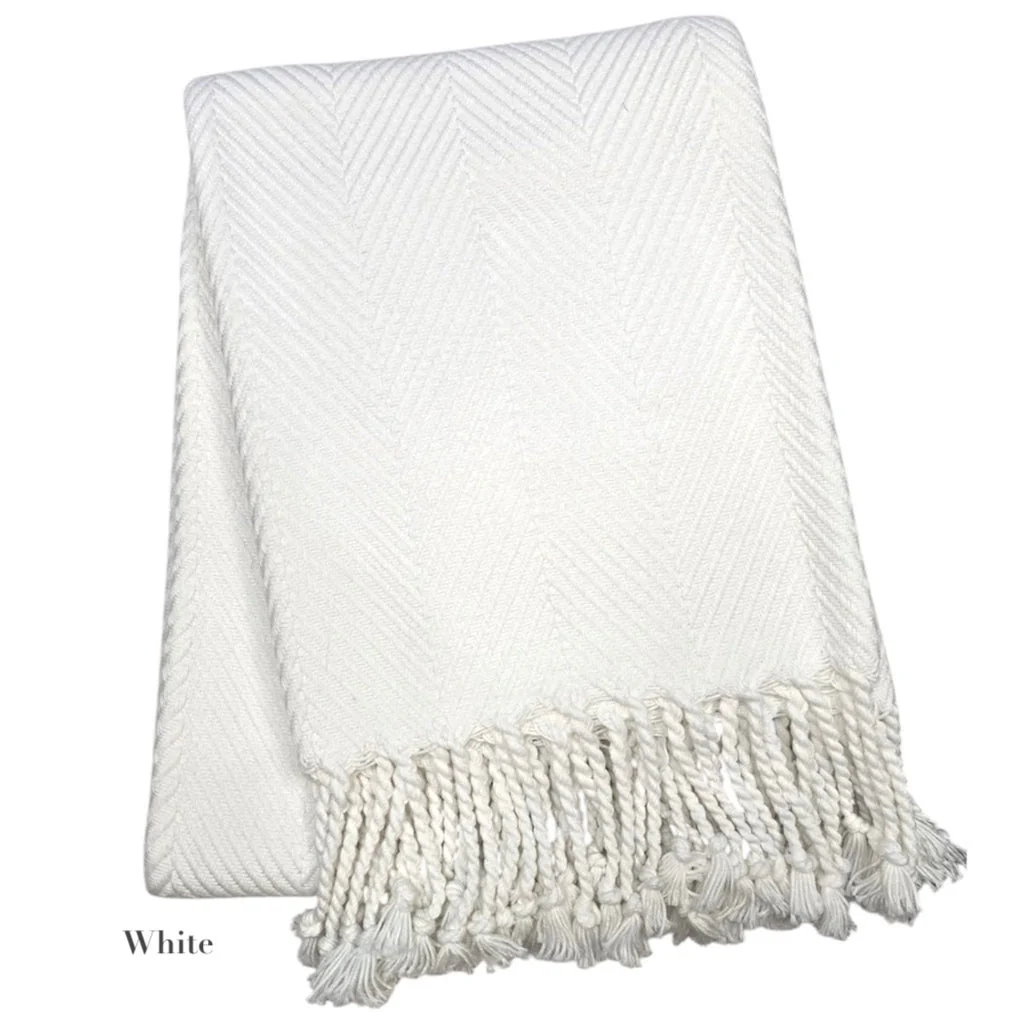 Nantucket Herringbone Throw Collection - Image 8