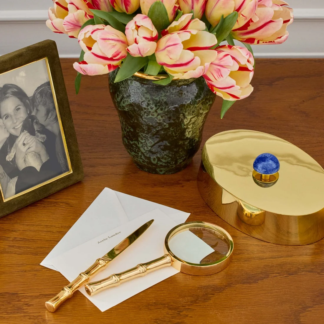 Ava Bamboo Magnifying Glass and Letter Opener - Image 2