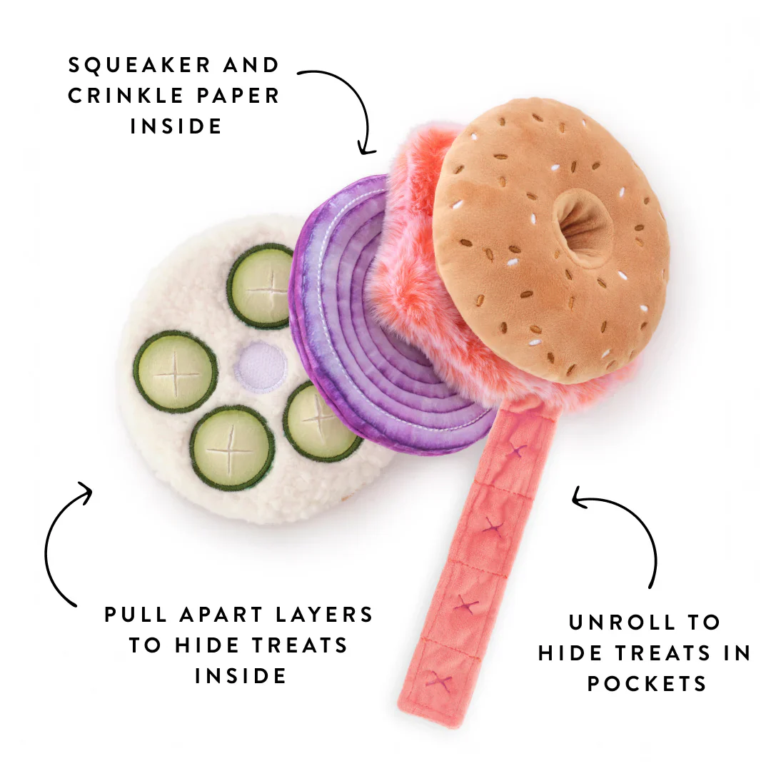 Bagel and Lox Interactive Dog Toy - Image 3