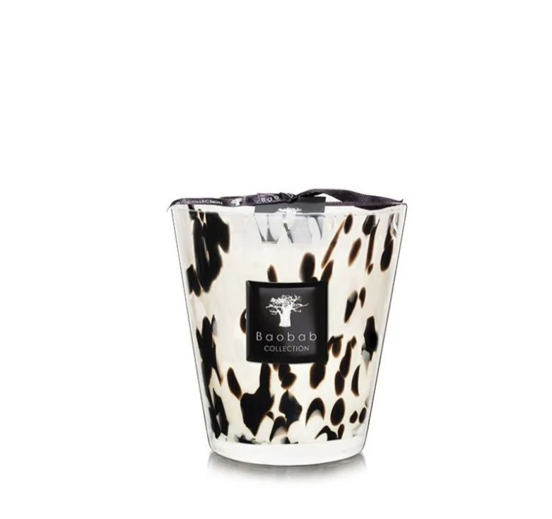 Baobab Collection Pearls Black Candle - Image 3