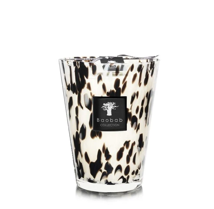 Baobab Collection Pearls Black Candle - Image 4