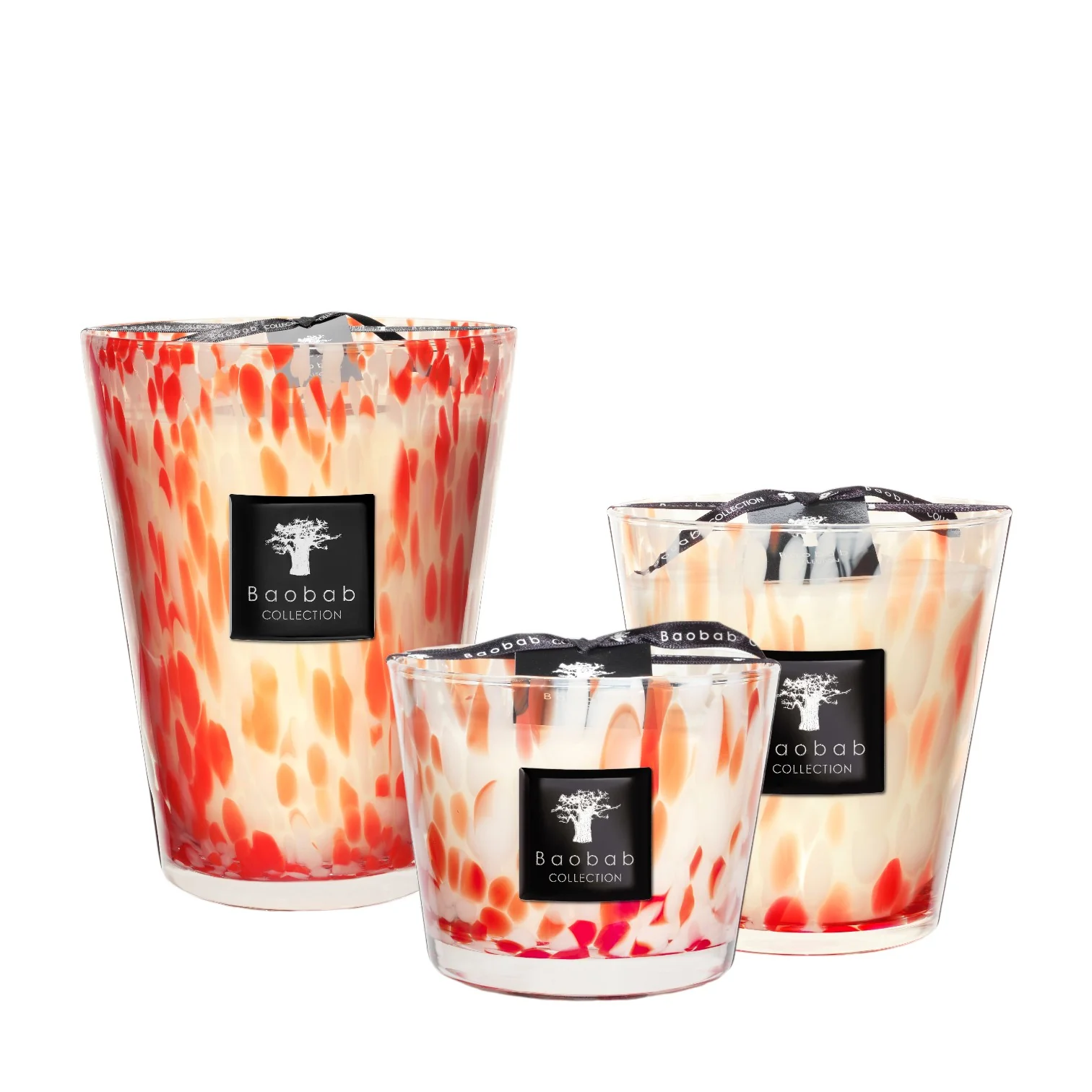 Baobab Collection Pearls Coral Candle