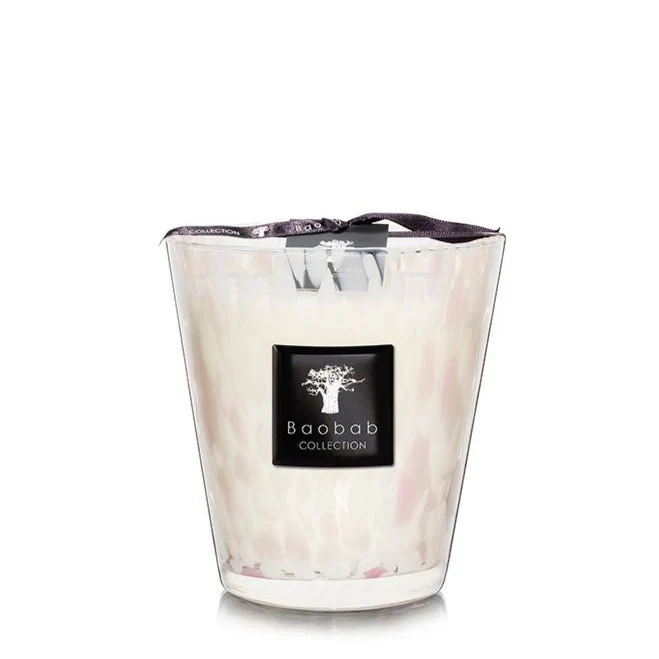 Baobab Collection Pearls White Candle - Image 3