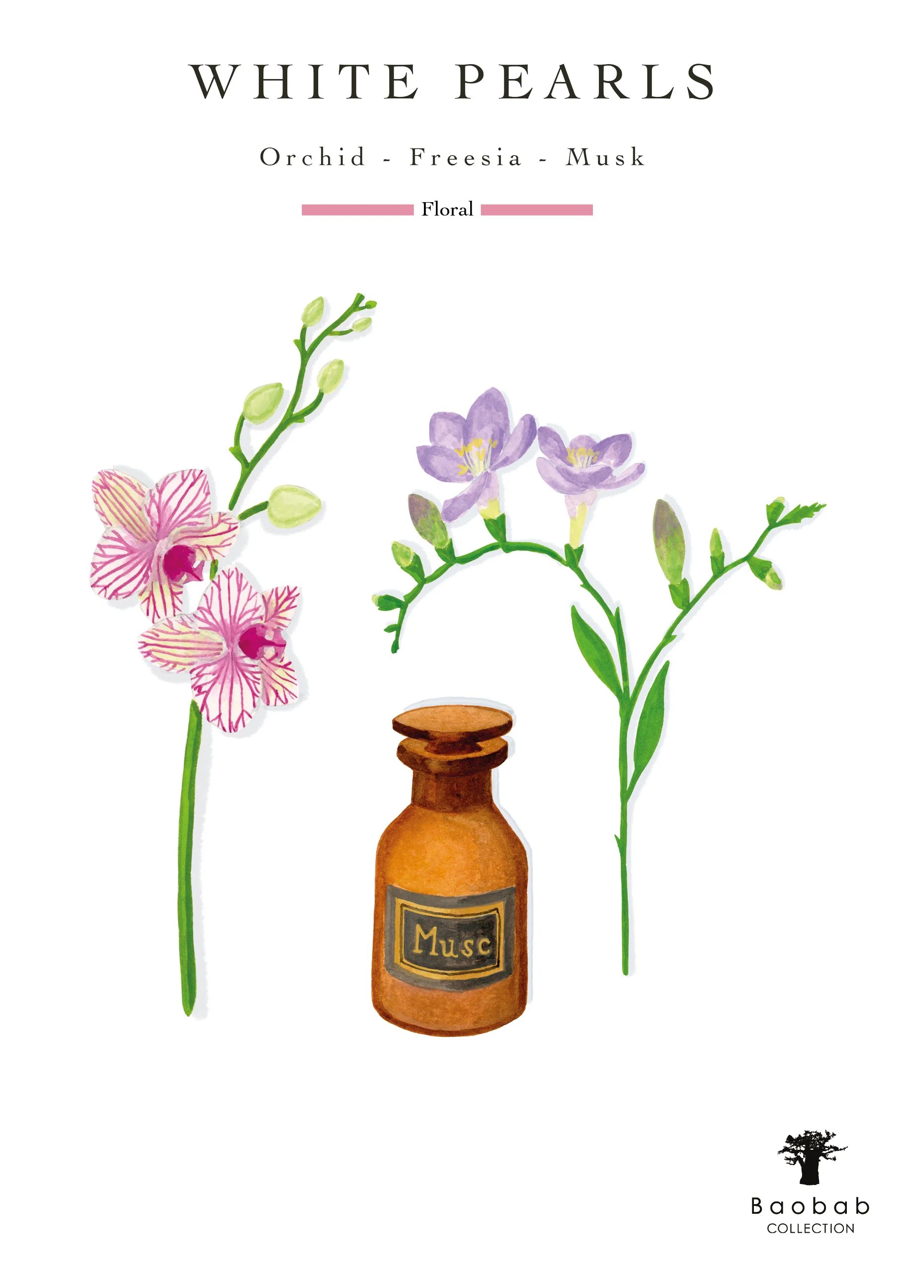 Baobab Collection Pearls White Candle - Image 6