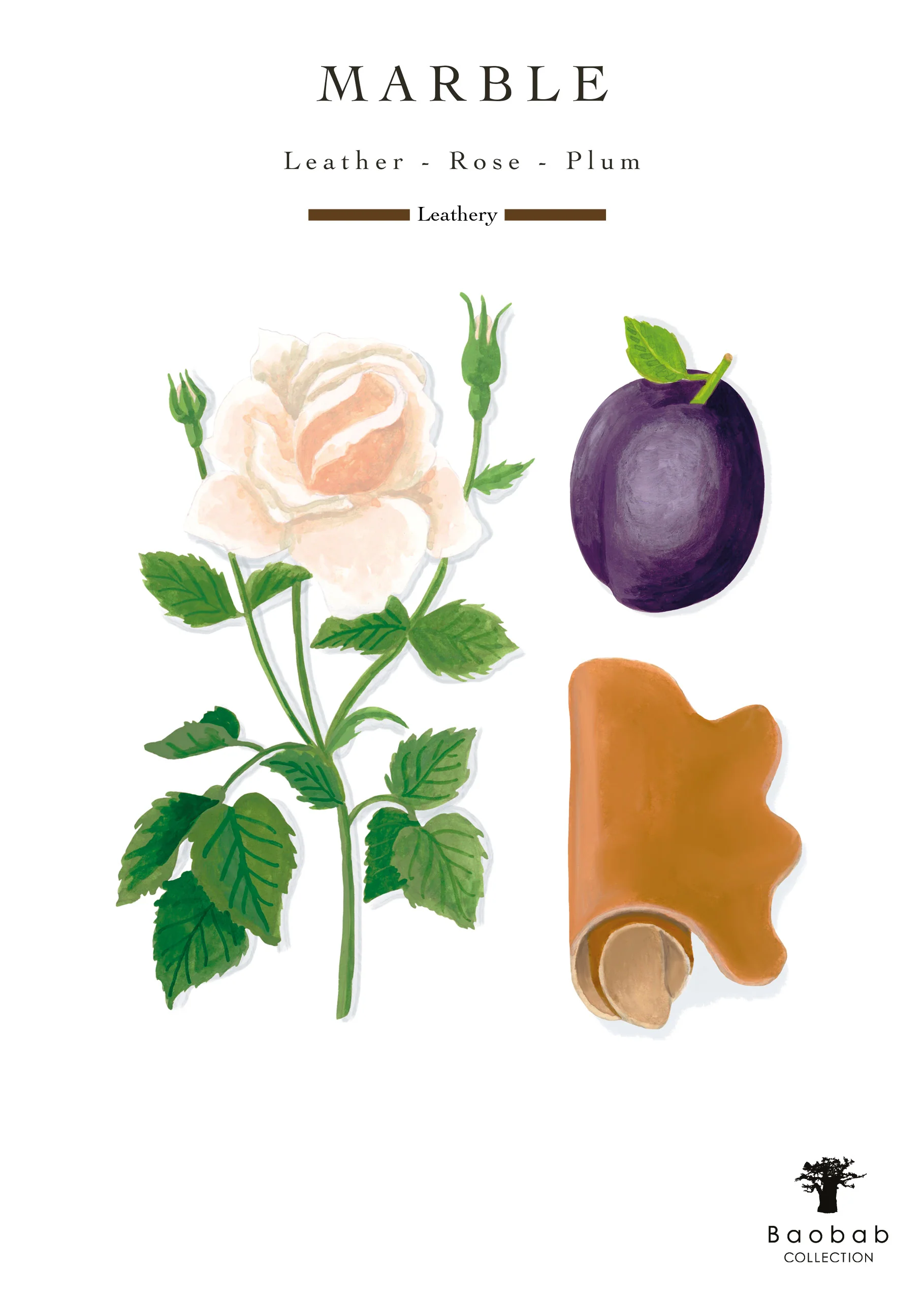 Baobab Collection Stones Marble Candle - Image 5
