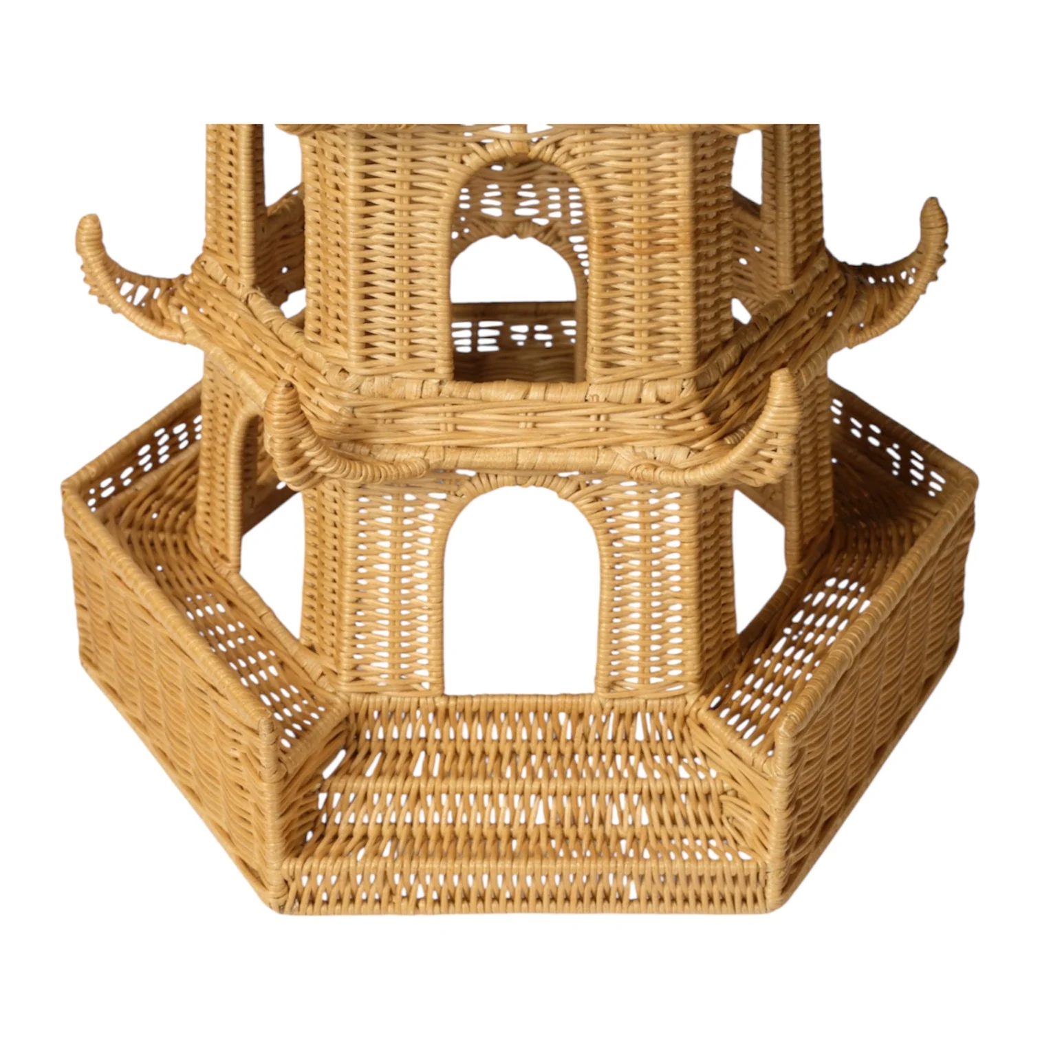 Bardot Pagoda in Light Honey Rattan, Large - Image 2