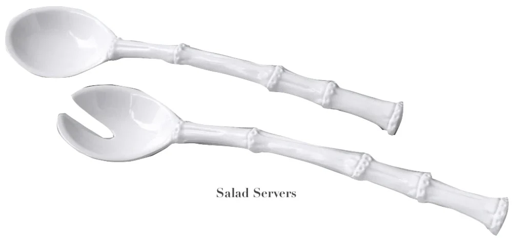 Vida White Bamboo Serveware Collection - Image 5