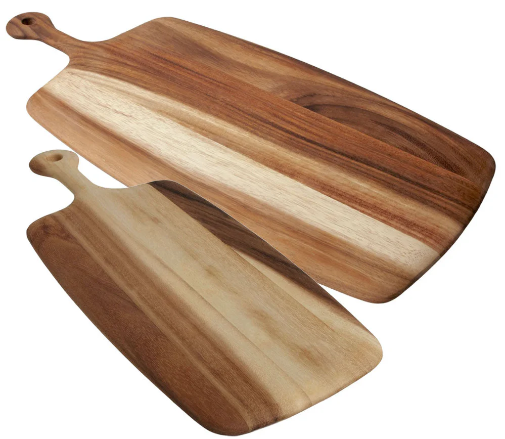 Acacia Wood Rectangular Board with Handle Collection