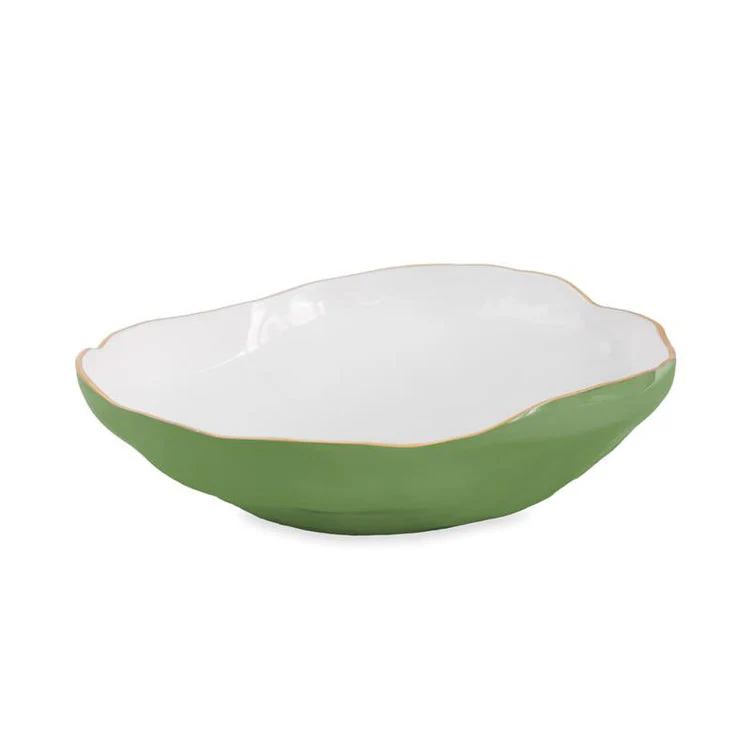Encanto Leaf Green & White Serveware Collection - Image 3