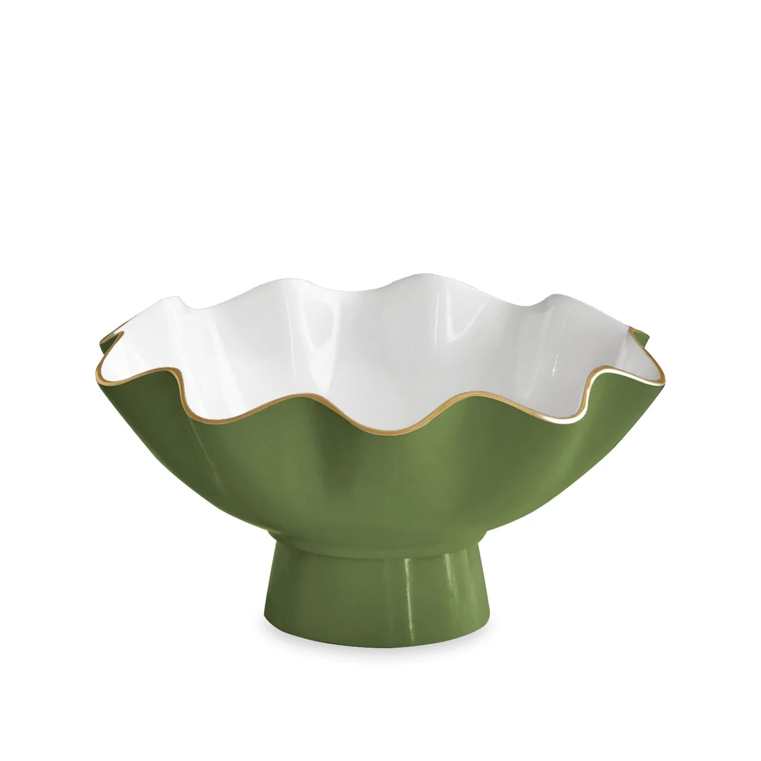 Encanto Leaf Green & White Serveware Collection - Image 5