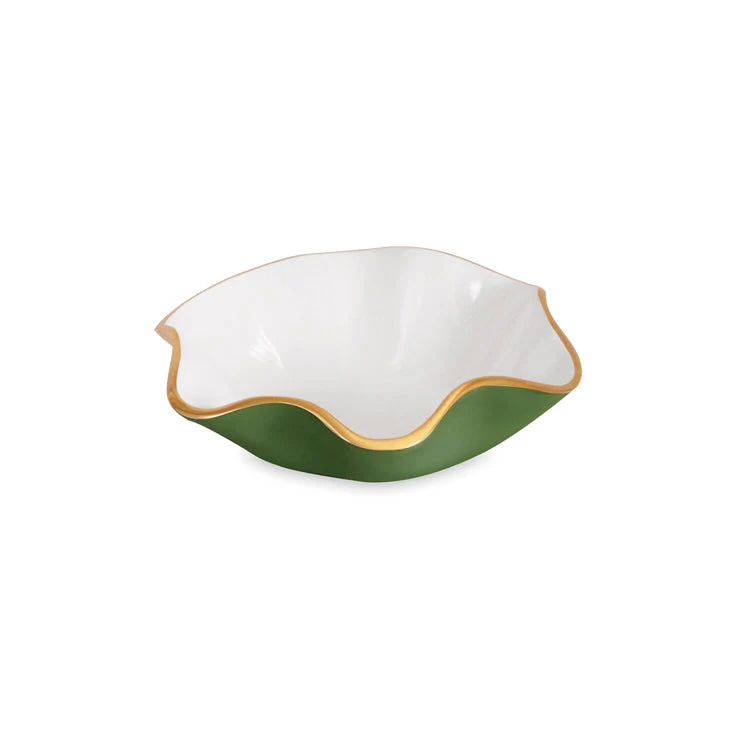 Encanto Leaf Green & White Serveware Collection - Image 6