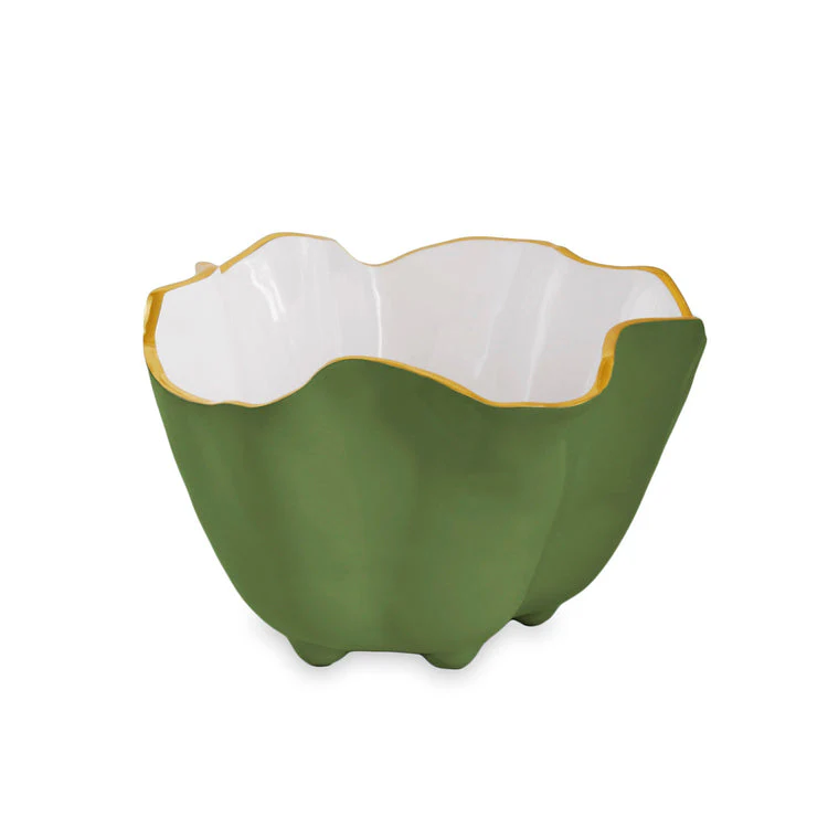 Encanto Leaf Green & White Serveware Collection - Image 9