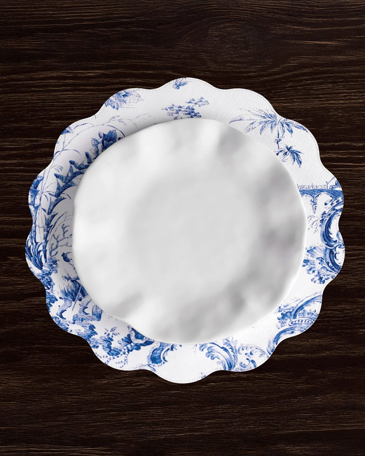 VIDA Chinoiserie Reversible Round Placemat - Image 2