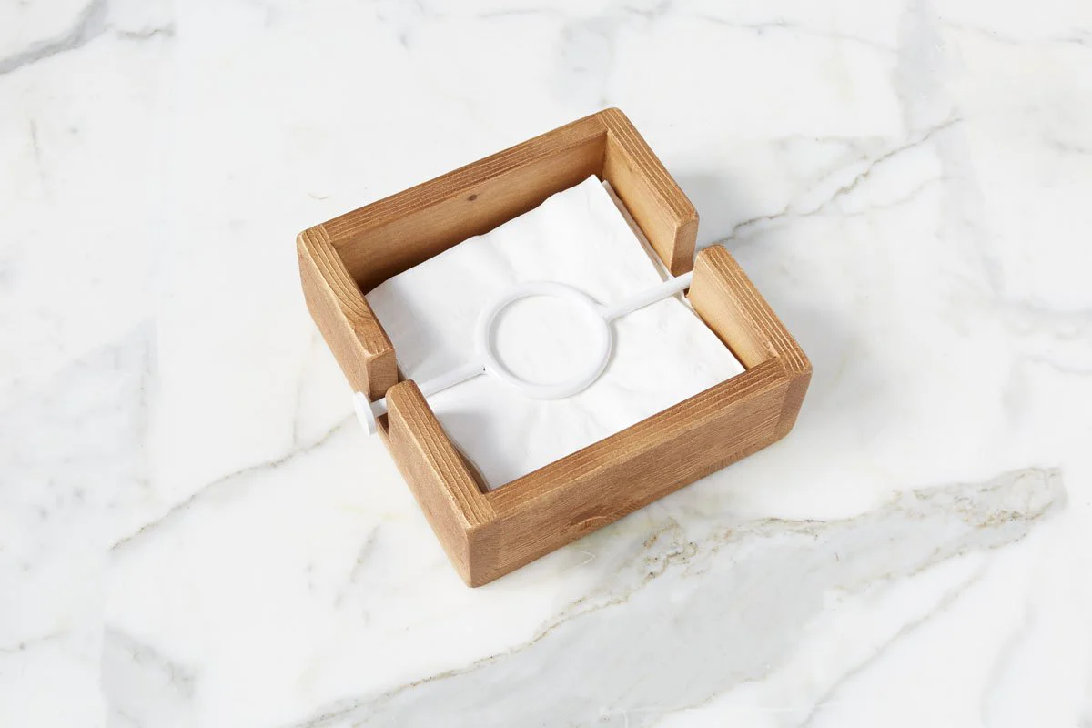 Bianca White Iron Napkin Holder - Image 2