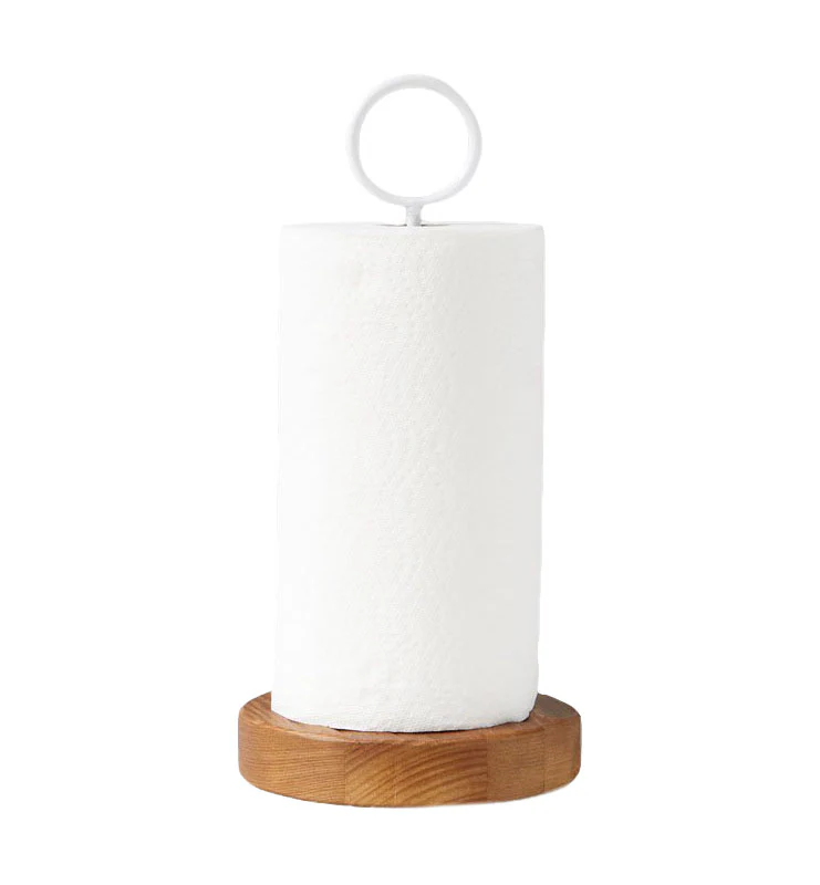 Bianca White Iron Top Paper Towel Holder - Image 2