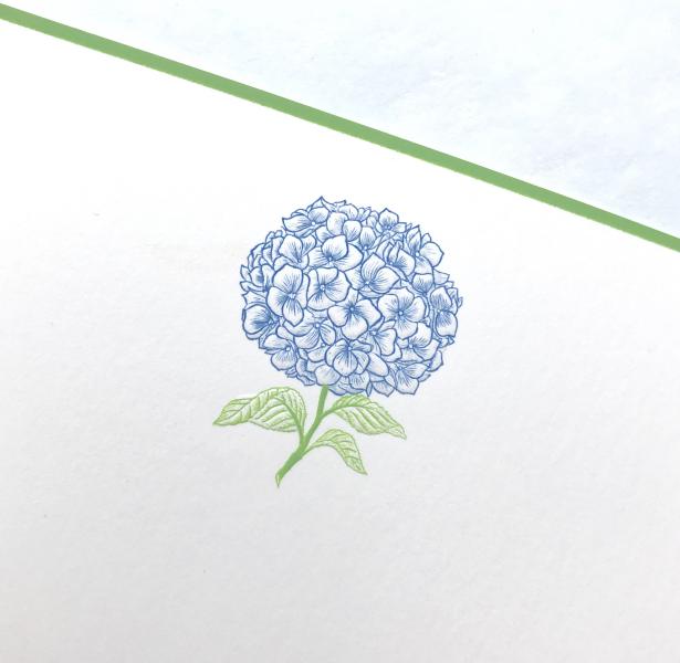 Blue Green Hydrangea Card Set - Image 2