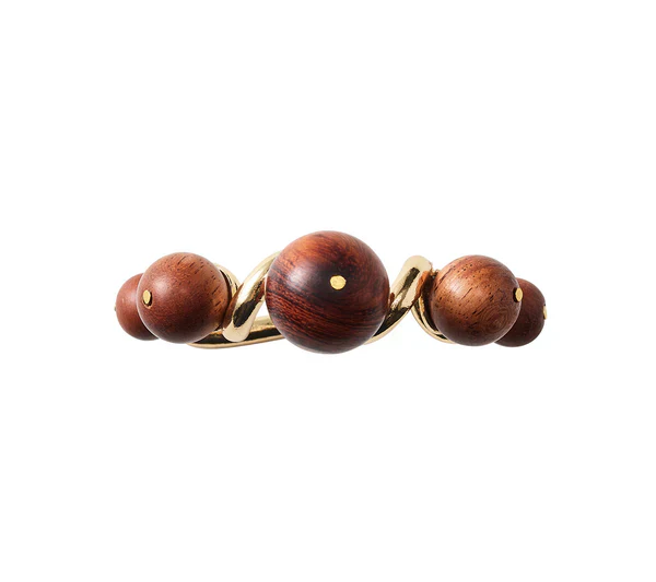 Bois Napkin Ring in Brown/Gold - Image 2
