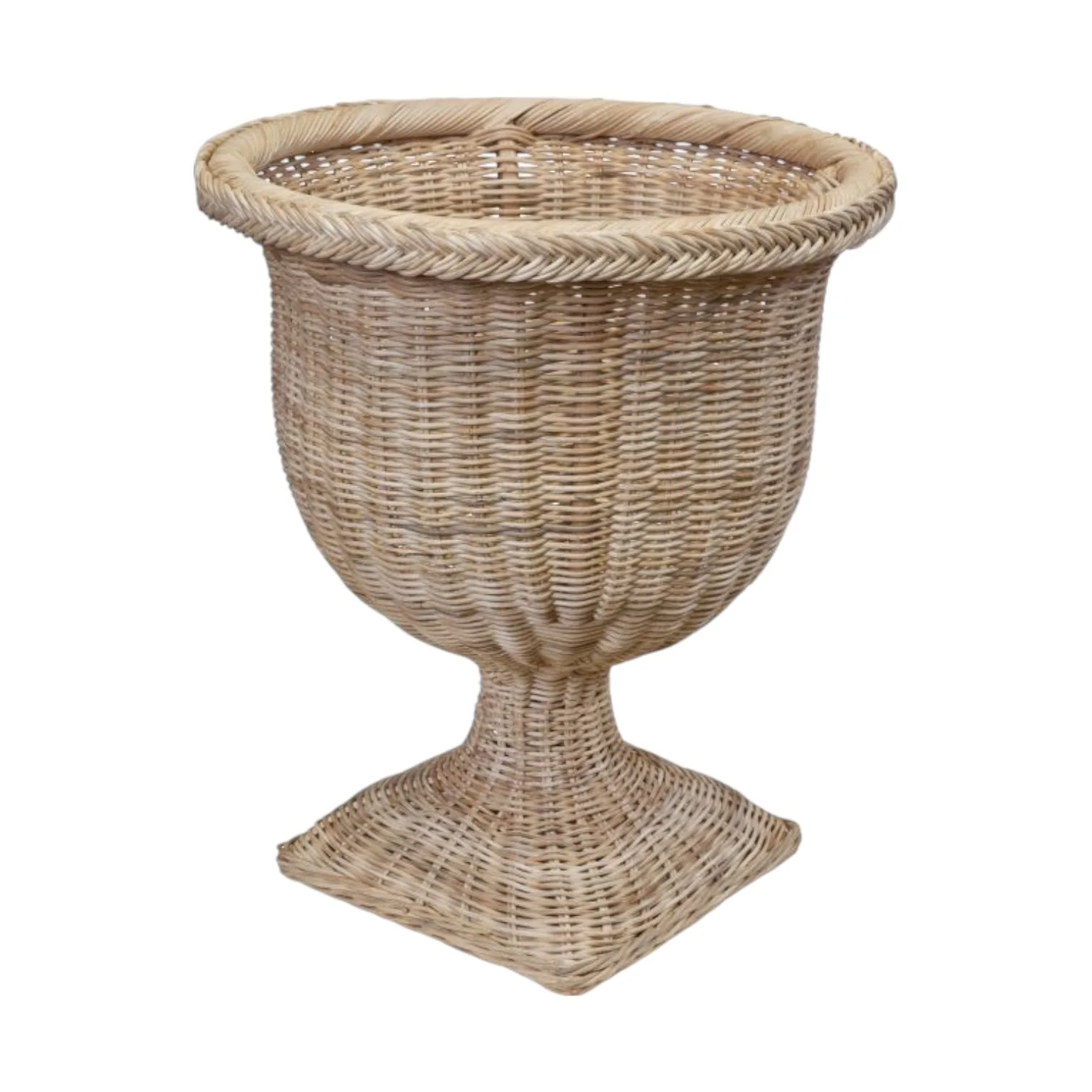Braided Square Base Urn