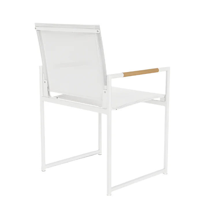 Breeze Dining Chair in White Panama Blanco - Image 2