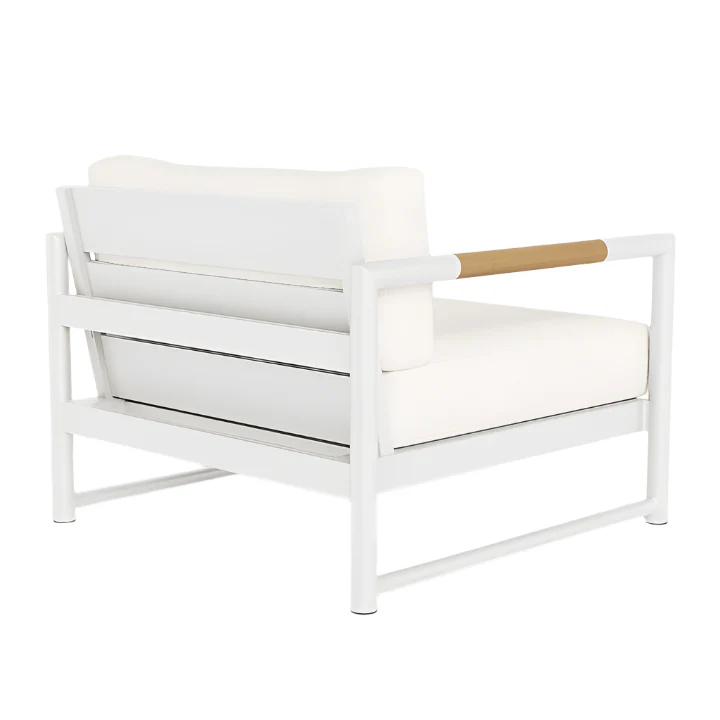 Breeze XL Lounge Chair in White Panama Blanco - Image 2