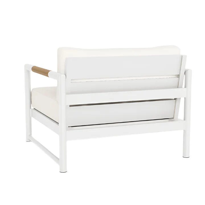 Breeze XL Lounge Chair in White Panama Blanco - Image 3