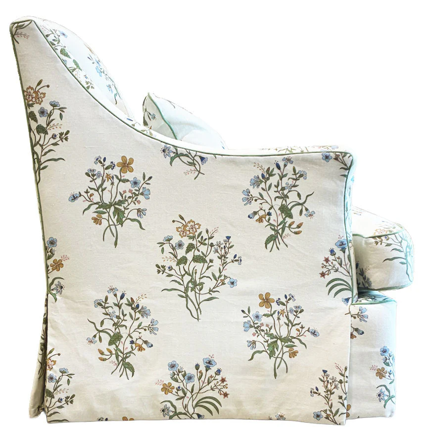Bowen Arm Chair in Flax & Field Flowers - Image 3