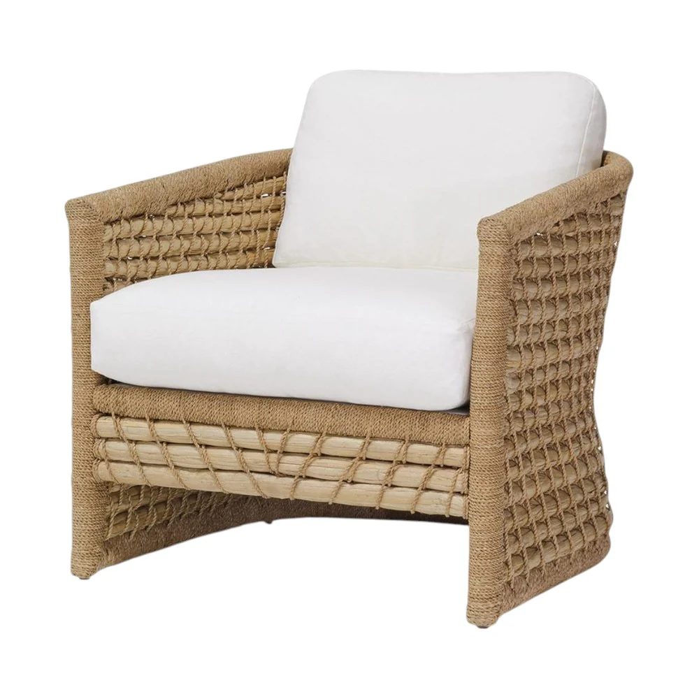 Capitola Outdoor Swivel Lounge Chair in Nit Witty Sea Salt