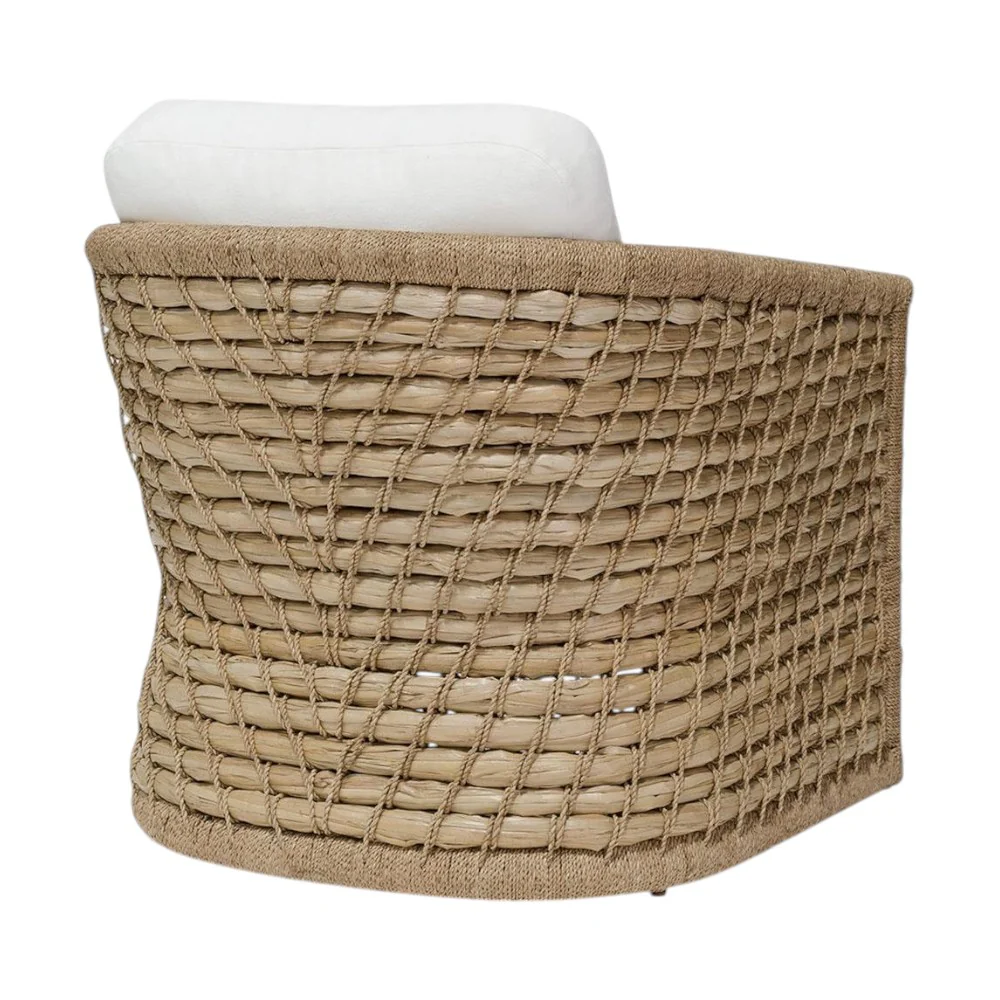 Capitola Outdoor Swivel Lounge Chair in Nit Witty Sea Salt - Image 2