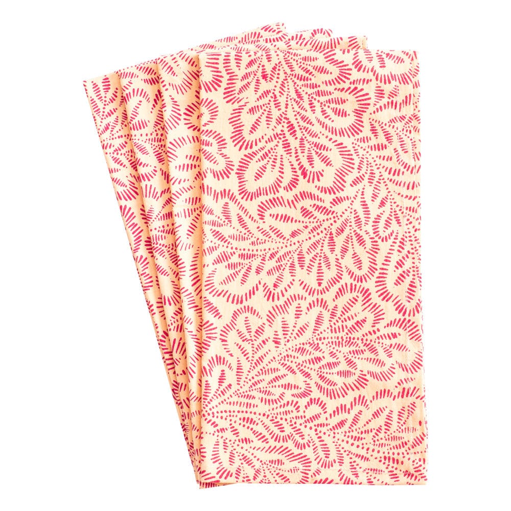 Block Print Leaves Napkin Collection - Image 5