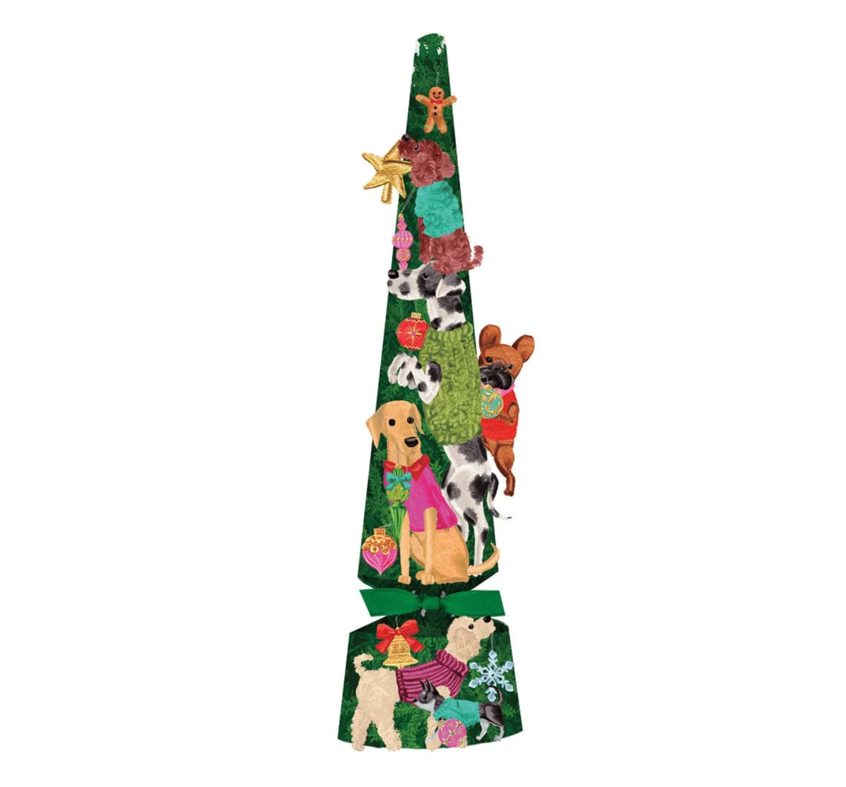 Dogs Decorating Tree Pet Christmas Cracker