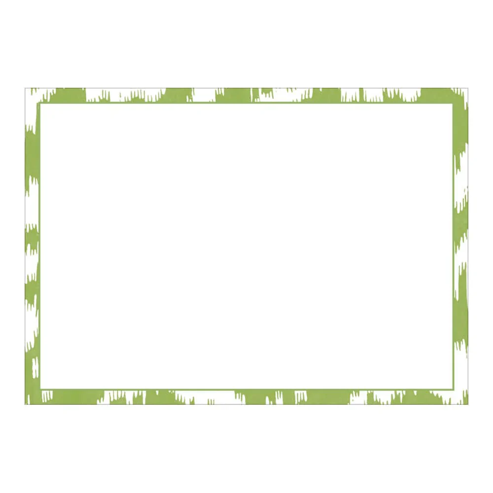 Green Modern Moire Card Set
