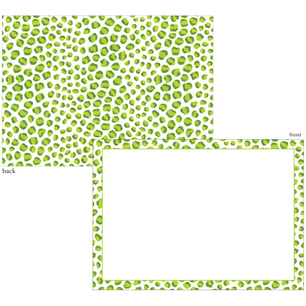 Green Just Spots Card Set