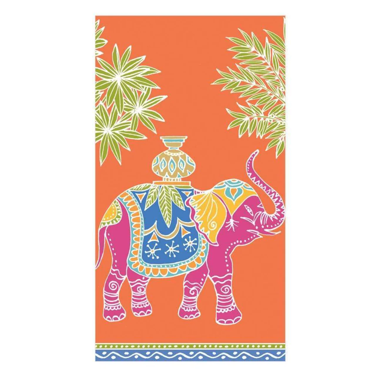 Royal Elephant Orange Napkin Collection - Image 3