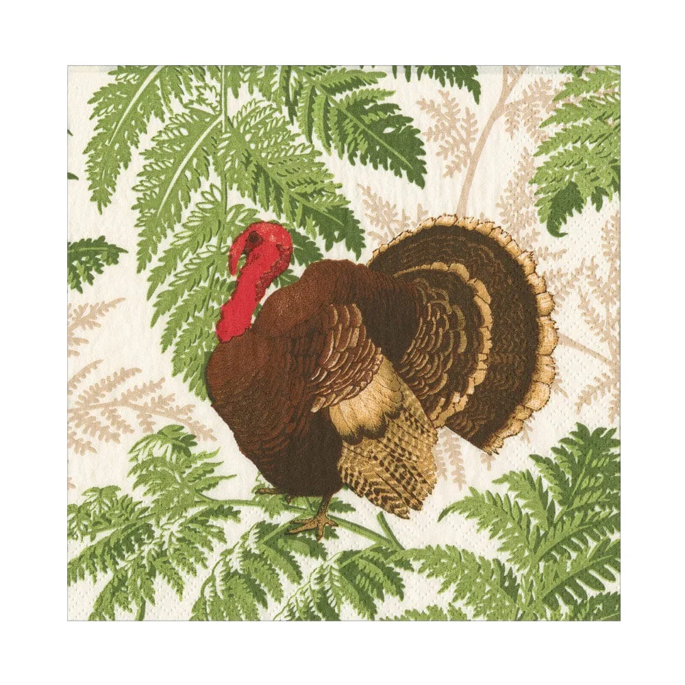 Turkey Among Ferns Napkin and Partyware Collection - Image 5