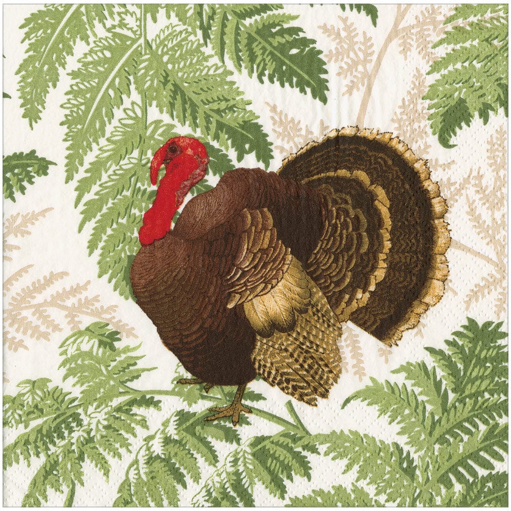 Turkey Among Ferns Napkin and Partyware Collection - Image 6