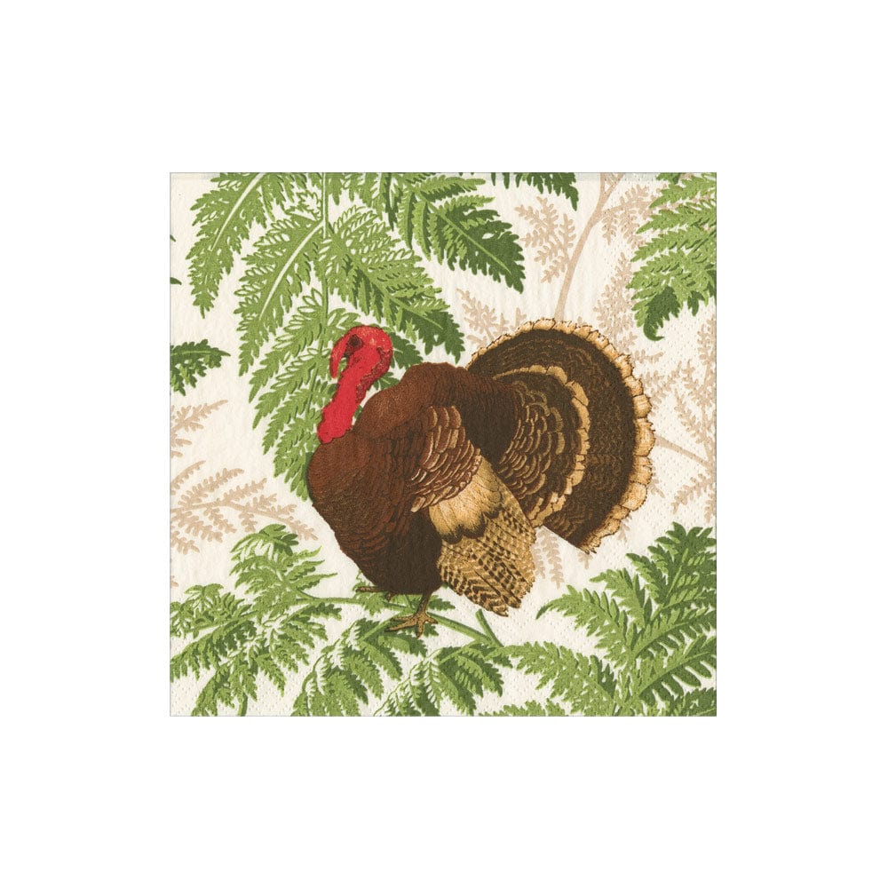 Turkey Among Ferns Napkin and Partyware Collection - Image 7
